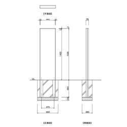 【構造図】 ダイナスティ DE-3 タワーサイン ステンカラー
