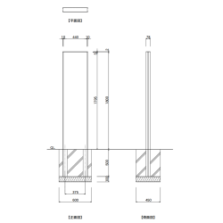 【構造図】 ダイナスティ DE-4 タワーサイン ステンカラー