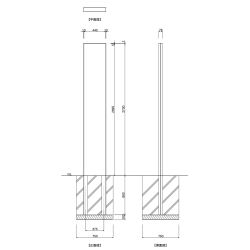 【構造図】 ダイナスティ DE-6 タワーサイン ステンカラー