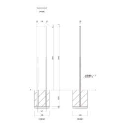 【構造図】 ダイナスティ D-19 タワーサイン ステンカラー