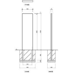 【構造図】 ダイナスティ D-4 タワーサイン ステンカラー