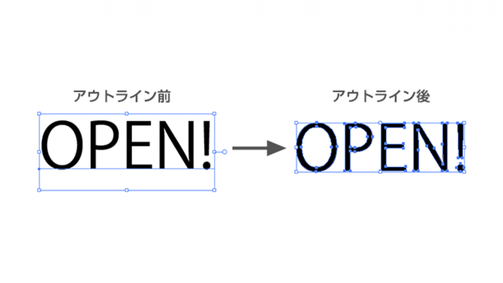 看板デザインの作成方法と入稿時の注意点-フォントのアウトライン化