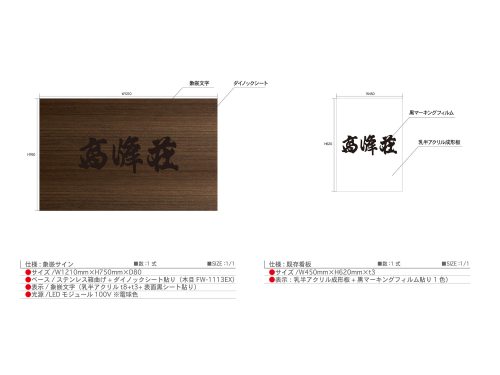 立体文字 壁面看板施工事例写真 愛知県 今回のサイン図
